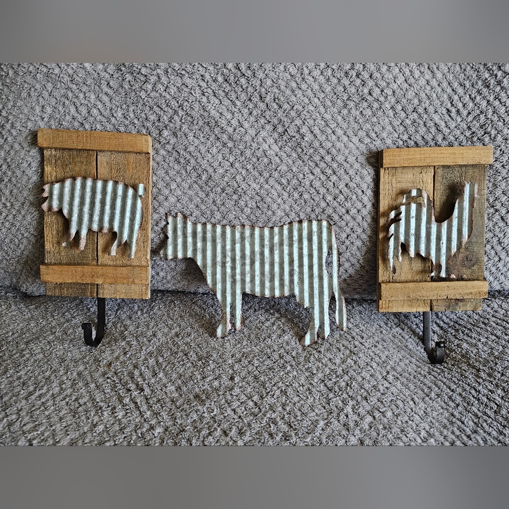 Farmhouse Themed Wall Decor Set of 3